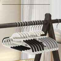 10PCS Clothes Hanging Household Hangers Non-slip Dormitory Bedroom Special Storage Clothes Hanging No Trace