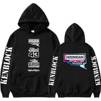 Ken Block 43 Hoodie Graphic Letter Print Hooded Aesthetic Gothic Men Women Sweatshirt Oversized Fleece Tops Fashion Streetwear