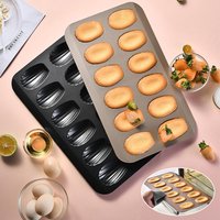Stainless Steel Tin Mold Mini Cake Mold Madeleine Tray Madeleine Nonstic Cookie Pans Baking Tray Mould Tin Metal Biscuit Pan