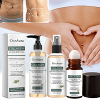 Oceaura Collagen Body Oil Tighten Skin Elasticity Rosemary Deeply Hydrating and Nourishing Body Smooth Body Oil& Ball Essence