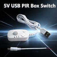 5V Dimmer/USB PIR Motion Sensor Box For USB interface Strip Light Smart Automatic Motion Detection For Stair Closet Kitchen