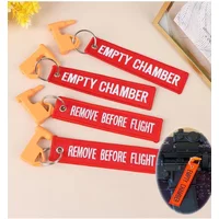 Universal Chamber Safety Flag Built-in Flathead Tool Rail Adapter Hunting Accessories Empty Chamber Keychain
