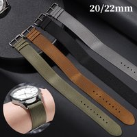 20mm 22mm Nylon Strap for Smart Watch Canvas Ribbed Watch Band Women Men Soft Sport Breathable Replacement Bracelet Accessories