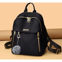 Simple Pu Black Large Capacity Backpacks Women Travel Bag Solid Harajuku Student Schoolbag Backpack Unisex Bags High Street