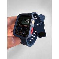Case+Strap for Apple Watch Series 9 45mm 41mm 8 7 Silicone Band for Iwatch Ultra 2 Series 6 5 4 S9 SE Protective Cover Bracelet