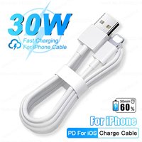 PD 30W Fast Charging For iPhone Charger USB For iPhone Cable 14 13 12 11 Pro Max Mini 8 Plus X XR XS USB Phone Charge Data Cable