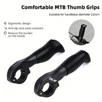 ESLNF MTB Bar Ends Ergonomic Mini Thumb Grips For 22.2mm Mountain Bike Handlebar Ultralight Nylon Inner Bar Cover Cycling Parts
