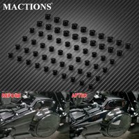 Motorcycle Engine Bolts 60pcs Screw Caps Cover Protector For Harley Touring Road Street Glide FLHR Softail Fat Boy FLS 2018-Up