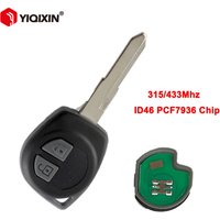 YIQIXIN Remote Car Key For Suzuki Swift SX4 Agila Splash Vauxhall Liana Aerio Jimn Igins 2007-2013 315/433MHZ ID46 PCF7936 Chip