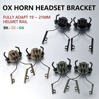 Tactical Helmet Accessories Rail Bracket 360 Rotation Airsoft Headset Holder Fast Helmets Rail Adapter Suspension Bracket
