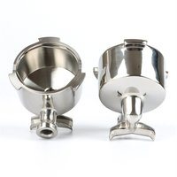 Bottomless Portafilter 51mm Double Spout For Delonghi EC680 EC685 with 2-Cups Filter Basket Coffee Accessories Espresso Machine