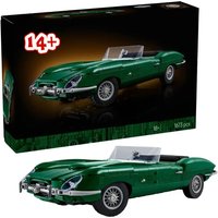 1673 Teile Neues E-Type Vintage Auto Modell Bausteine Berühmtes Grünes Super-Rennauto Fahrzeug Spielzeug Weihnachts- und Geburtstagsgeschenke