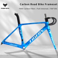 Trifox Ultralight Carbon Disc Brake Road Bicycle UDH 700*35C Full Internal Cable Routing Bike Frameset X11