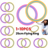 10-1PC 25cm Flying Disc Portable Flying Ring Versatile Throwing Catching Disc Outdoor Flying Disc Toy for Beach Backyard Toys