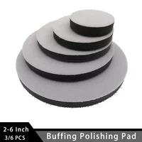 2''3''4''5''6'' Soft Interface Pad Hook and Loop Buffer Sponge Cushion Protection Polishing Pad for Backing Pad Grinding 3/6 Pcs