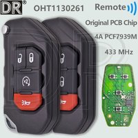 DR OHT1130261 4A Chip 433MHz 68416784 Oryginalny pilot samochodowy z obrotową obudową i układem scalonym do Jeep Wrangler Gladiator 2018 2019 2020 2023 2024 2025