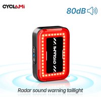 AliExpress CYCLAMI Smart Brake Bicycle Tail Light MTB Road Bike Radar Rear Light Waterproof USB Charging Cycling Sound Warning Taillight