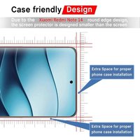 2 Pcs For Xiaomi Redmi Note 15 14 13 series Screen Protector Tempered Glass 9H HD Clear Transparent Anti Scratch Case Fit