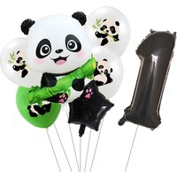 Panda Birthday Balloons Birthday Party Decoration Kids Bamboo Animal Inflatable Panda Balloon Baby Shower Party