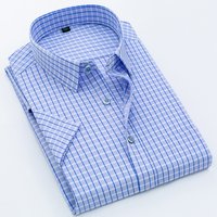 Mann hochwertige Herren bekleidung Freizeit hemden Freizeit design Plaid Herren Social Shirts Kurzarm Herren hemd Herren d88