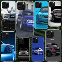 Cool MK4 MK5 Golf Car Case for iPhone 13 12 Mini 11 Pro Max Soft Phone Cover X XS XR 7 SE 8 Plus 6 6S 5 5S Silicone Black Capa
