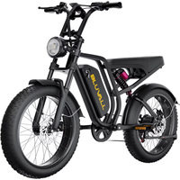 AliExpress BLUVALL SU8 E-bike 1200W Powerful Motor 52V20AH Emovable Lithium Battery Adult Electric Bike 20*4.0 inch Fat Tire Mountain Ebike