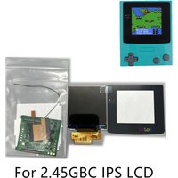2.45" IPS LCD Screen Kit for Game Boy Color GBC, Backlight Display, Retro Pixel, No Cut, Easy Install
