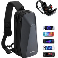 JSAUX Sling Bag for ROG Ally X, Carrying Case with EVA Hard Shell, Double-layer Bag For ROG Ally X Cross Body Bag for Travel