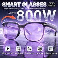 4K HD AI Smart Glasses Men 800W Pixel Camera Bluetooth Call 4GB WIFI Transmission Voice Assistant Smart Glasses 2026 New