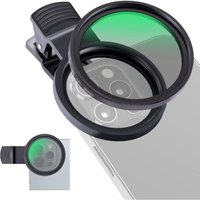 NEEWER 52mm CPL Filter for Phone Clip On Circular Polarizing Lens Filter for iPhone Samsung Galaxy Android DSLR Camera
