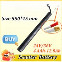 24V/36V 4.4Ah-12.8Ah for Scooter Lithium Battery 18650 Built-in Battery Pack for Electric Scooter Carbon Fiber Tubular Battery