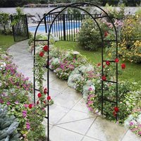 Metal Garden Arch Climbing Plant Trellis Outdoor Arbors Wedding Arch