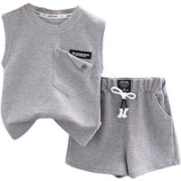 New Summer Baby Girls Clothes Children Boys Vest Shorts 2Pcs/Sets Infant Outfits Toddler Casual Sports Costume Kids Tracksuits