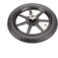 14x2.125 Aluminum Wheel Rim for Electric Scooter E-Bike Folding Bike Front Wheel Replacement with Brake Hub Compatible 14 Inch