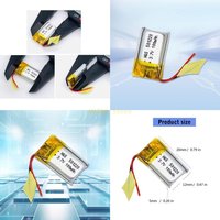 1Piece 3.7V 80mAh 501220 Rechargeable Lithium Battery For Headsets 3D Glasses Best Sale