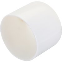 20Pcs White Rubber End Caps 1.3-38mm ID Vinyl Round Tube Bolt Cap Cover Screw Thread Protectors for Metal Chair Tips Furniture