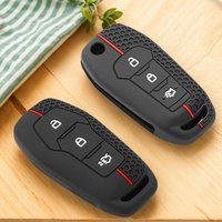 Silicone Car Key Case Cover for Ford Focus 3 4 ST Mondeo 5 MK5 Mustang F-150 Explorer Edge MK3 4 Fiesta Kuga Accessories