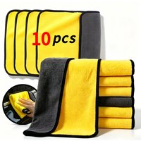1/2/3/5/8/10pcs 30X30cm Microfiber Car Cleaning Towels Soft Quick Drying for Windows Mirrors Wiping Rags Double Layer Wash Cloth