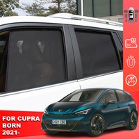 For SEAT Cupra Born 2021-2024 Magnetic Car Sunshade Shield Front Windshield Curtain Rear Side Baby Window Sun Shade Visor