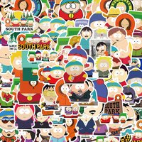 50/100Pcs Cartoon Animation SouthPark Stickers Decals For Laptop Scrapbook Luggage Guitar Helmet DIY Graffiti Stickers