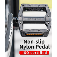 AliExpress NONE Bicycle Pedals Ultralight Non-slip Nylon Waterproof Footrest Road BMX MTB Road Flat Platform Bike For 14mm Road Bicycle MTB Part