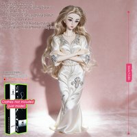 Collector-Grade 12.6in 1/6 BJD - 12-Poseable Joints, Realistic Skin, Desktop Display, Birthday Gift (No Clothing)