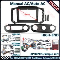 For ISUZU D-MAX MU-X CHEVROLET 2018 Trailblazer Colorado S10 9INCH Radio Android Harness Screens Dashboard Cables Frame Canbus