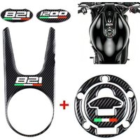3D Carbon-look Motorcycle Tank Pad Protector Fit for Ducati Monster 821 2015-2017