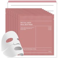 Bio-Collagen Real Face Mask Overnight Hydrating Deep Hydration Soothing Firming Masks Sheet for All Skin Types Skincare