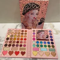 70 Colors Cartoon Pattern Eye Shadow Plate Sets Box Matte Pearlescent with Brush Makeup Neon Eyeshadow Palette Gliter for Eyes