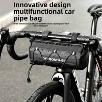 OFFBONDAGE Bike Front Tube Bag Waterproof Storage Roll Bag Bicycle Handlebar Portable Large Capacity Cycling Accessory mtb Road
