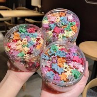 50Pcs Girls Cartoon Hair Clips Cute Small Claw Clips Flower Star Design Children's Fashion Hair Accessories Sweet Hairpin
