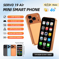 Smartphone SERVO 19Air Mini 4G LTE Android 12 Écran HD 3,88 pouces Double SIM 6 Go de RAM 128 Go de ROM Téléphone mobile de poche GPS OTG Play Store
