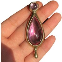 Magic Girl Little Round Deer Eyes Round Pendant Necklace Animation Peripheral Cos Original Handmade Accessories